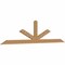 Ekena Millwork Saratoga Smooth Timber Gable Bracket, Western Red Cedar, 84"W x 21"H x 1 1/2"D x 3 1/2"F, 6/12 Pitch GBW084X21X0204SAR00SWR - alternate 5